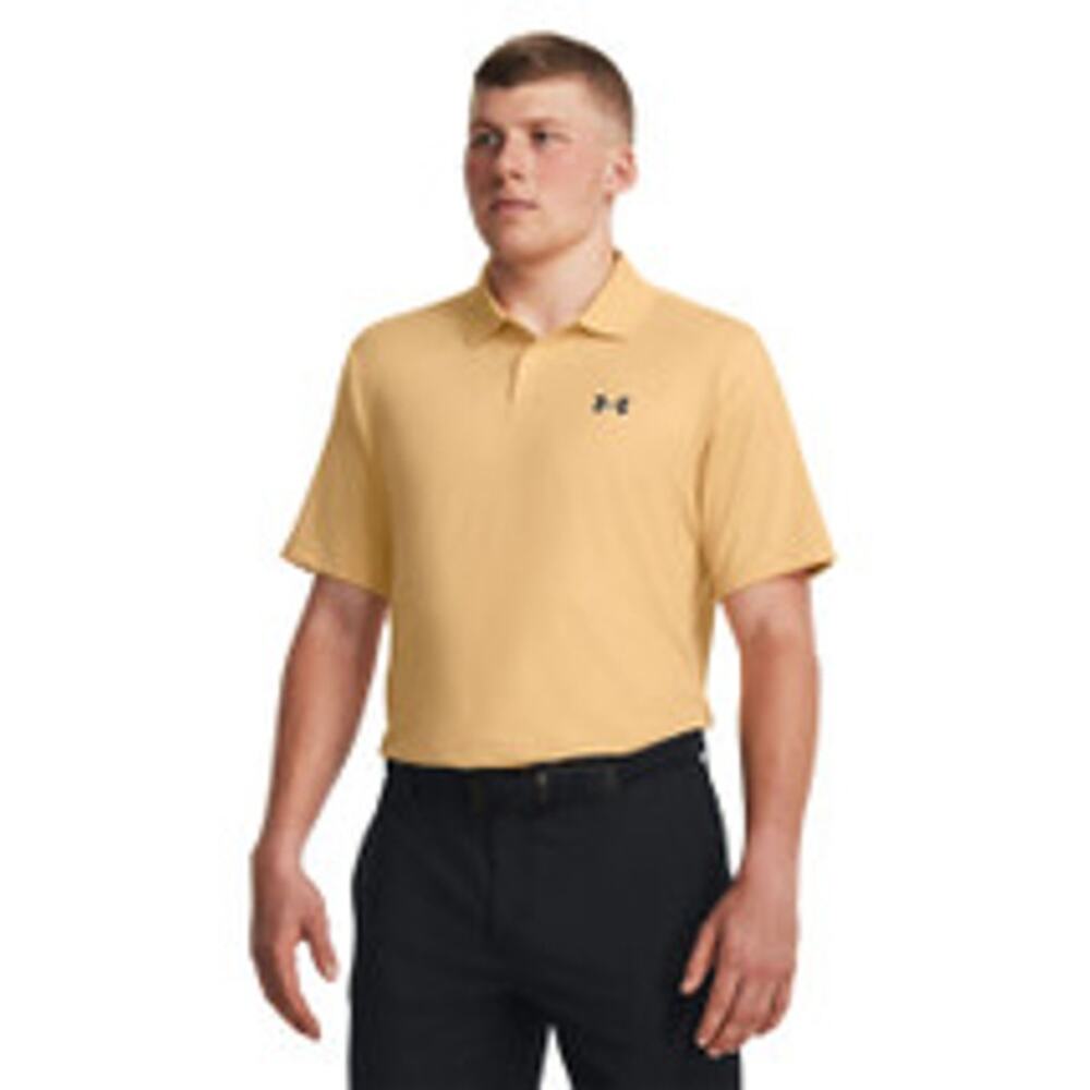 NWT Under Armour Performance 3.0 Golf Yellow Polo Mens Size Medium (1377374-792) - Picture 1 of 8